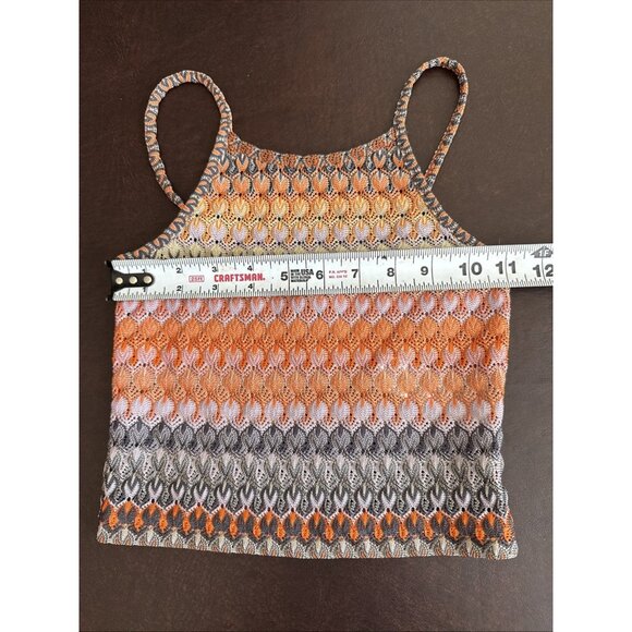 Set Of 3 Womens Crop Tops: L.A. Hearts Striped Emma/Sam Sheer Purple Multicolor - Picture 14 of 14